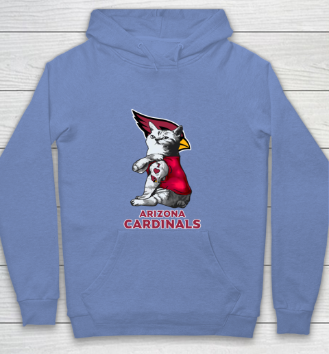 NFL Football My Cat Loves Arizona Cardinals Youth Hoodie 8