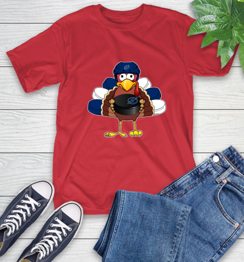 Tampa Bay Lightning Turkey Thanksgiving Day T-Shirt 10