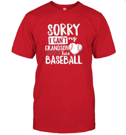 5tv2 sorry i can39 t my grandson has baseball shirt grandma jersey t shirt 60 front red