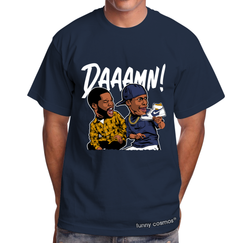 Air Jordan 1 High – Royal Yellow Matching Sneaker Tshirt Daaamn meme Blue and Yellow Jordan Shirt
