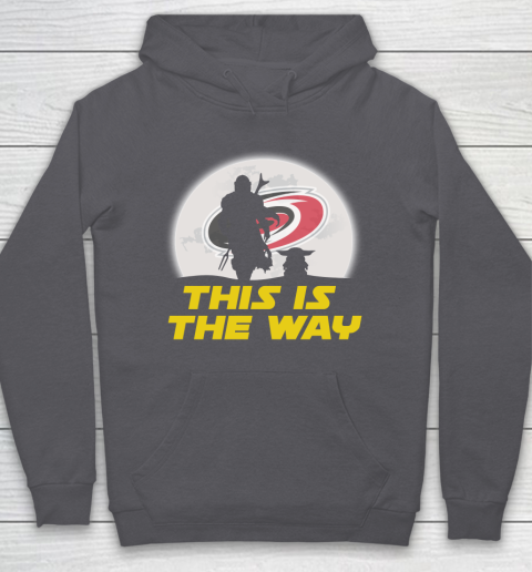 Carolina Hurricanes NHL Ice Hockey Star Wars Yoda And Mandalorian This Is The Way Hoodie 4