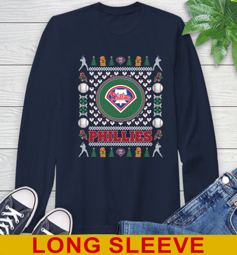Philadelphia Phillies Merry Christmas MLB Baseball Loyal Fan Long Sleeve T-Shirt 3