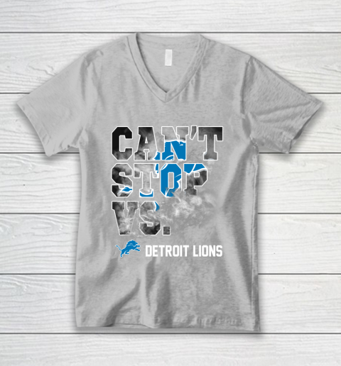 NFL Detroit Lions Can't Stop Vs V-Neck T-Shirt 3