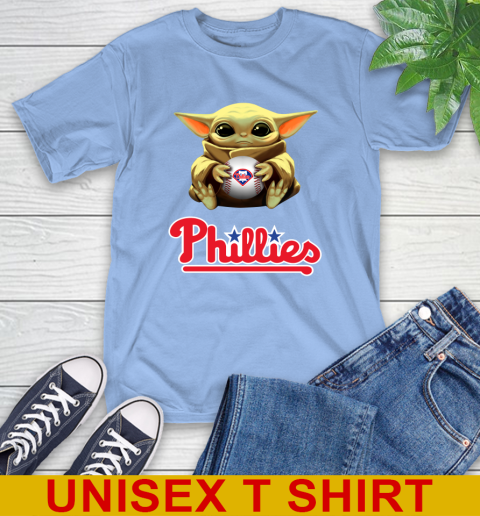 MLB Baseball Philadelphia Phillies Star Wars Baby Yoda Shirt 11