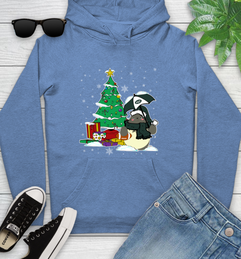 New York Jets NFL Football Cute Tonari No Totoro Christmas Sports Youth Hoodie 13