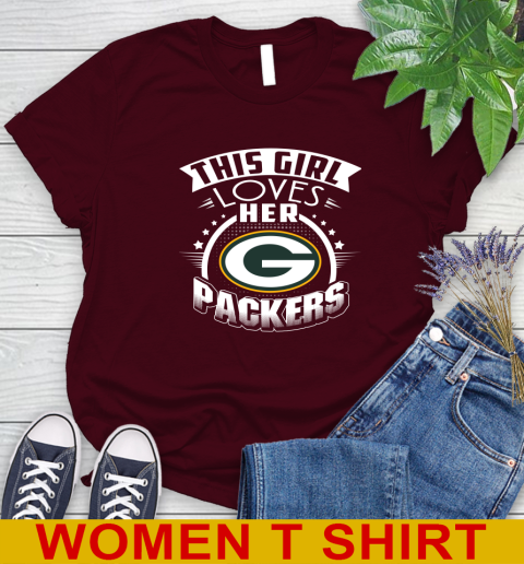 Green Bay Packers NFL Football This Girl Loves Her Team 90