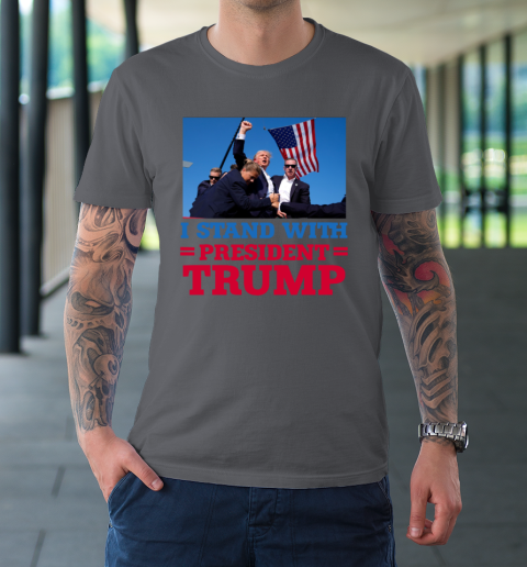 Trump Shot Shirt I Stand With President Trump T-Shirt 6
