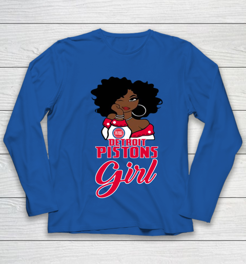 Detroit Pistons Girl NBA Youth Long Sleeve 9