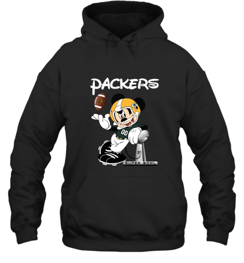 Mickey Packers Taking The Super Bowl Trophy Football Hoodie