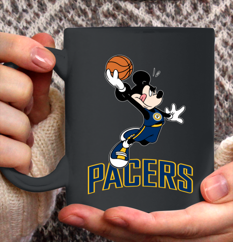 NBA Basketball Indiana Pacers Cheerful Mickey Mouse Shirt Ceramic Mug 15oz