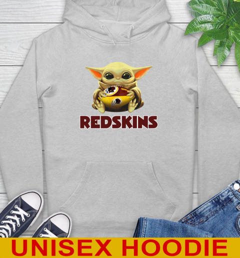 NFL Football Washington Redskins Baby Yoda Star Wars Shirt Hoodie 6