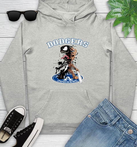 MLB Los Angeles Dodgers Baseball Venom Groot Guardians Of The Galaxy Youth Hoodie