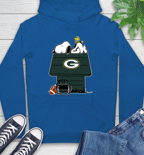 Green Bay Packers NFL Football Snoopy Woodstock The Peanuts Movie Hoodie 9