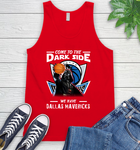 NBA Come To The Dark Side We Have Dallas Mavericks Star Wars Darth Vader Basketball Tank Top 5