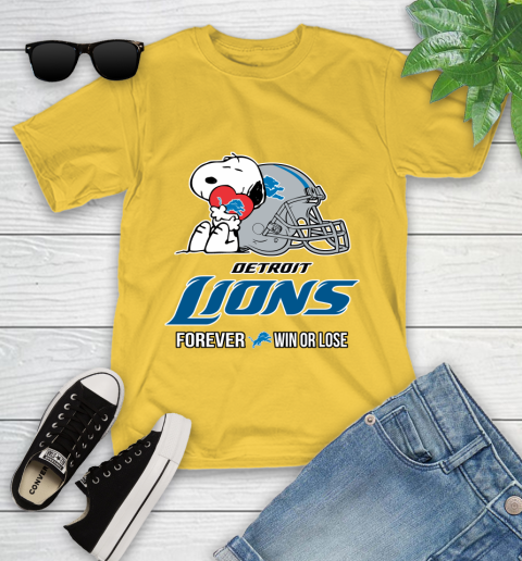 NFL The Peanuts Movie Snoopy Forever Win Or Lose Football Detroit Lions 110