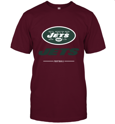 Men's new york jets NFL Pro Line Black Team Lockup Unisex Jersey Tee