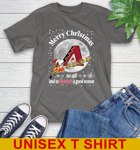 Arizona Diamondbacks Merry Christmas To All And To Diamondbacks A Good Season MLB Baseball Sports T-Shirt 10