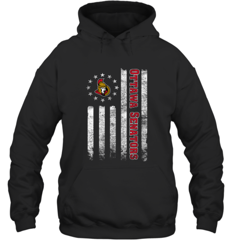 NHL American Flag Hockey Sports Ottawa Senators Hoodie