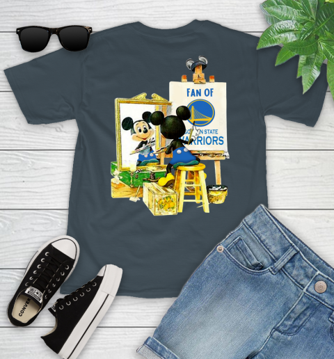 NBA Basketball Golden State Warriors Mickey Drawing Shirt 102
