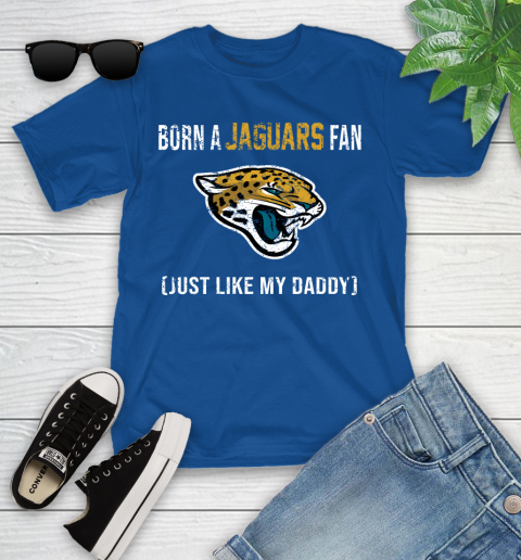 NFL Jacksonville Jaguars Football Loyal Fan Just Like My Daddy Shirt Youth T-Shirt 10