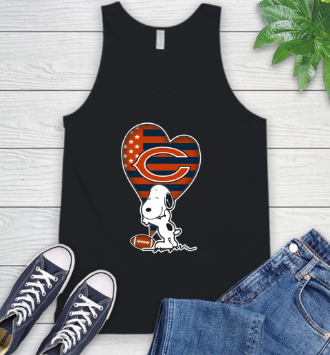 Chicago Bears NFL Football The Peanuts Movie Adorable Snoopy Tank Top 3 Chicago Bears NFL Football The Peanuts Movie Adorable Snoopy Tank Top - Image 3