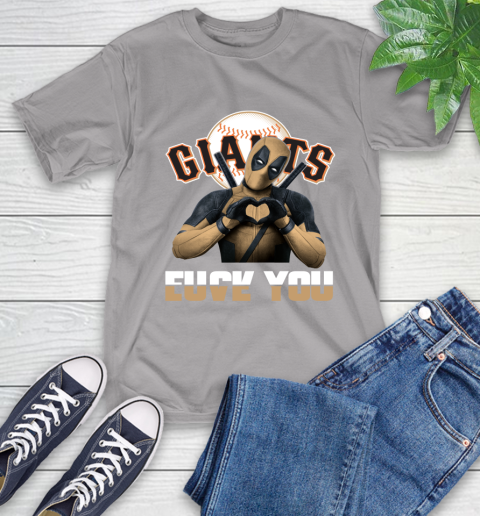 MLB San Francisco Giants Deadpool Love You Fuck You Baseball Sports T-Shirt 6