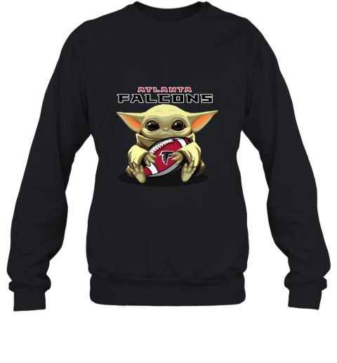 Baby Yoda Loves The Atlanta Falcons Star Wars NFL Sweatshirt