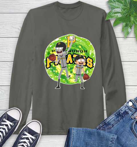 MLB Pittsburgh Pirates Rick And Morty Baseball Sports Long Sleeve T-Shirt 8
