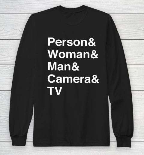 Person Woman Man Camera TV Long Sleeve T-Shirt