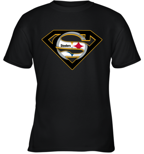 We Are Undefeatable The Pittsburg Steelers x Superman NFL Youth T-Shirt