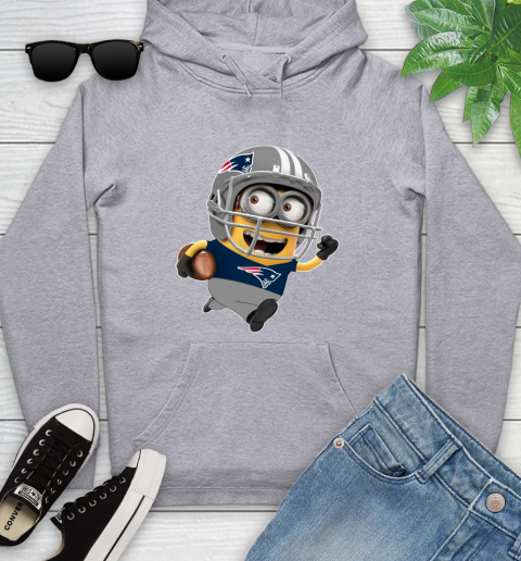 NFL New England Patriots Minions Disney Football Sports Youth Hoodie 6