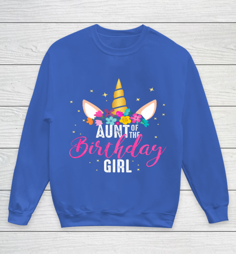 Aunt Of The Birthday Girl Aunt Gift Unicorn Birthday T-Shirt Aunt Of The Birthday Girl Aunt Gift Unicorn Birthday T-Shirt