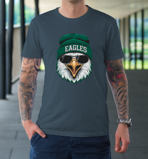Cool Face Eagles With Sunglasses Vintage Funny T-Shirt 4