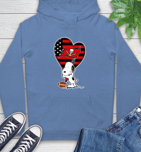 Tampa Bay Buccaneers NFL Football The Peanuts Movie Adorable Snoopy Hoodie 11