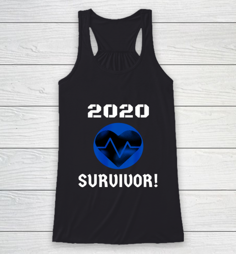 2020 Survivor Heart Beat T Shirt Black Heart Racerback Tank