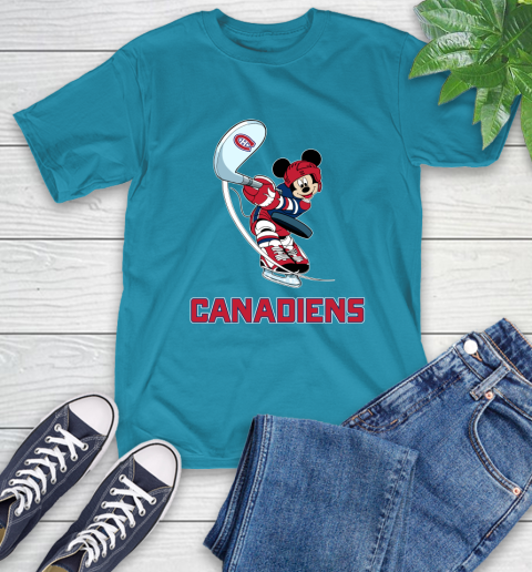 NHL Hockey Montreal Canadiens Cheerful Mickey Mouse Shirt T-Shirt 9