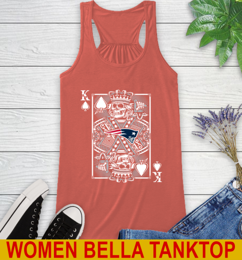 New England Patriots NFL Football The King Of Spades Death Cards Shirt Racerback Tank 3
