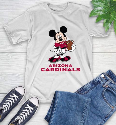 NFL Football Arizona Cardinals Cheerful Mickey Mouse Shirt T-Shirt 2