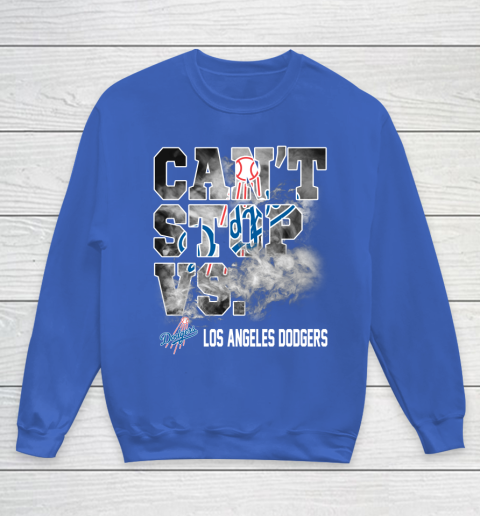 MLB Los Angeles Dodgers Baseball Can't Stop Vs Dodgers Youth Sweatshirt 6