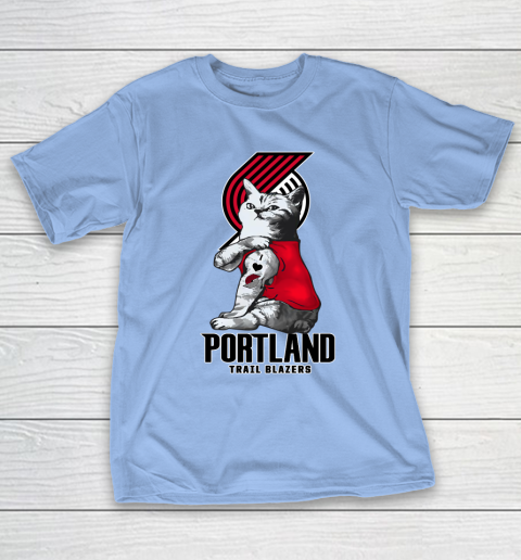 NBA Basketball My Cat Loves Portland Trail Blazers T-Shirt 10