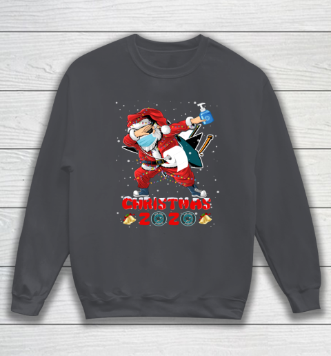 San Jose Sharks Funny Santa Claus Dabbing Christmas 2020 NHL Sweatshirt 4