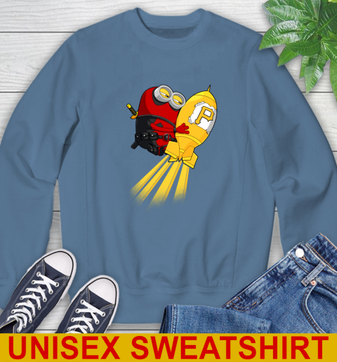MLB Baseball Pittsburgh Pirates Deadpool Minion Marvel Shirt Sweatshirt 10