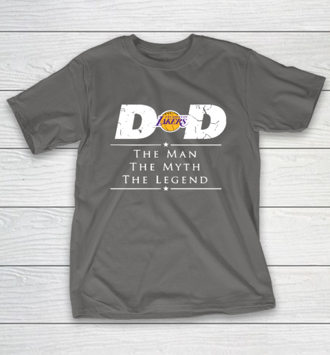 Los Angeles Lakers NBA Basketball Dad The Man The Myth The Legend T-Shirt 8