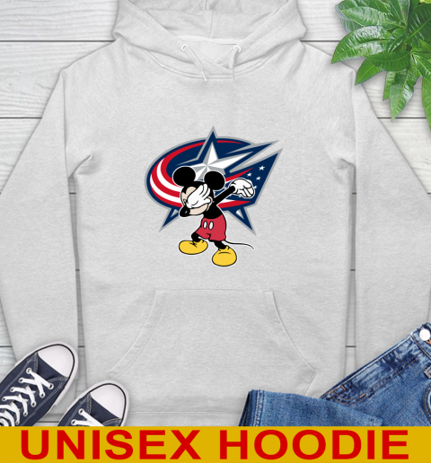 Columbus Blue Jackets NHL Hockey Dabbing Mickey Disney Sports Hoodie
