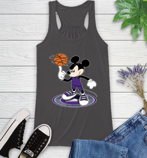 NBA Basketball Sacramento Kings Cheerful Mickey Disney Shirt Racerback Tank 12