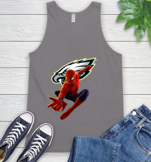 NFL Spider Man Avengers Endgame Football Philadelphia Eagles Tank Top 7