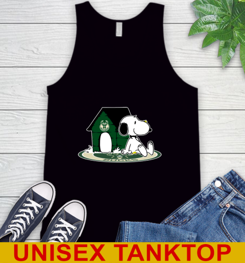 NBA Basketball Milwaukee Bucks Snoopy The Peanuts Movie Shirt Tank Top 2