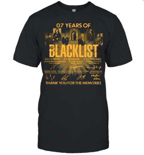 07 Years Of The Blacklist Unisex Jersey Tee