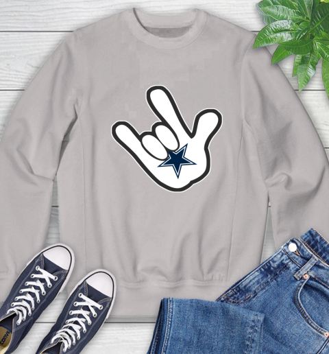 Dallas Cowboys NFL Football Mickey Rock Hand Disney Sweatshirt - Image 13