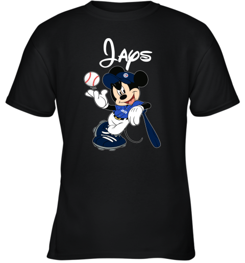 Baseball Mickey Team Toronto Blue Jays Youth T-Shirt